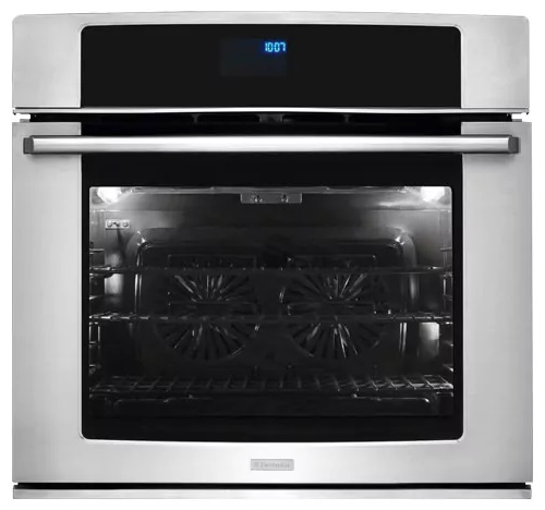 Electrolux 30" 4.8CF Electric Single Wave-Touch, Convection, Self Cleaning Wall Oven W/2 Smooth Glid