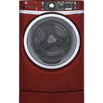 GE® ENERGY STAR® 4.9 DOE cu. ft. capacity RightHeight™ Design Front Load washer with steam GFW490RPK