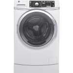 GE® ENERGY STAR® 4.9 DOE cu. ft. capacity RightHeight™ Design Front Load washer with steam GFW490RSK