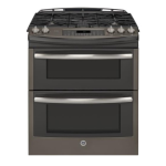 GE Profile™ Series 30" Slide-In Front Control Double Oven Gas Range PGS950EEFES