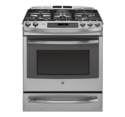 GE Profile Series 30" Dual Fuel Slide-In Front Control Range w/Warming Drawer P2S920SEFSS GE Profile Series 30" Dual Fuel Slide-In Front Control Range w/Warming Drawer P2S920SEFSS