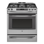 GE Profile Series 30" Dual Fuel Slide-In Front Control Range w/Warming Drawer P2S920SEFSS