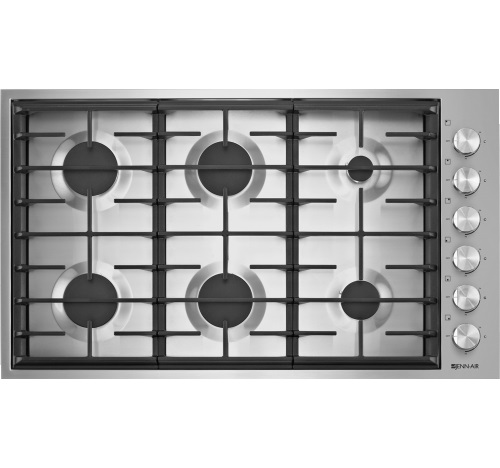 Jenn-Air® 36", 6-Burner Gas Cooktop - Stainless Steel JGC7636BS Jenn-Air® 36", 6-Burner Gas Cooktop - Stainless Steel JGC7636BS