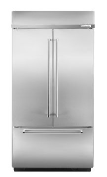 KitchenAid 42” Built-in Stainless French Door Refrigerator KitchenAid KBFN502ESS