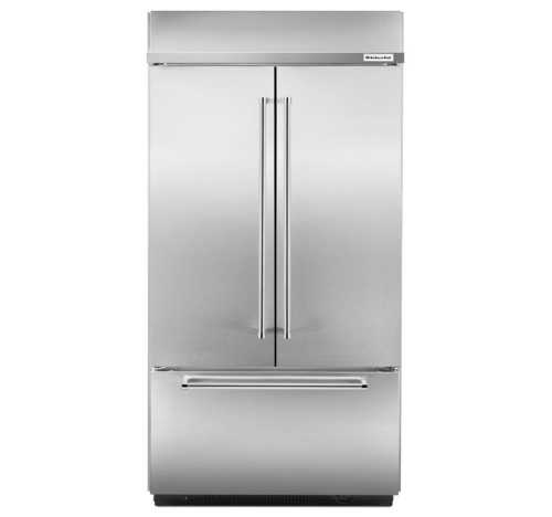 KitchenAid® 24.2 Cu. Ft. 42" Width Built-In Stainless French Door Refrigerator KBFN502ESS KitchenAid® 24.2 Cu. Ft. 42" Width Built-In Stainless French Door Refrigerator KBFN502ESS