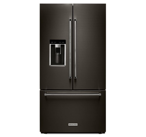 KitchenAid® 23.8 cu. ft. 36" Counter-Depth French Door Platinum Interior Refrigerator with PrintShie KitchenAid® 23.8 cu. ft. 36" Counter-Depth French Door Platinum Interior Refrigerator with PrintShie