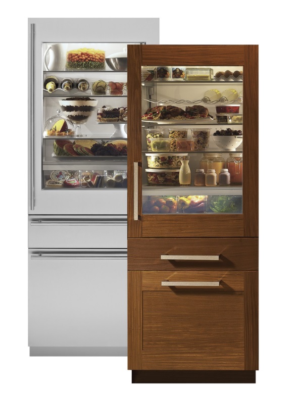 Monogram 30” Integrated Glass-Door Refrigerator