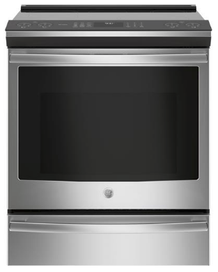 GE Profile Series 30" Slide-In Front Control Induction and Convection Range