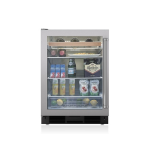 Sub-Zero 24" Under the Counter Beverage Center- Stainless Steel W/Tubular Handle and Glass Door 24BG