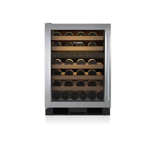 Sub-Zero 24" Under the Counter Wine Storage - Stainless W/Pro Handle and Glass Door UW-24/S/PH