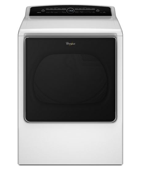 Whirlpool 8.8 cu.ft Top Load HE Electric Dryer with Intuitive Touch Controls, Steam Refresh WED8500D Whirlpool 8.8 cu.ft Top Load HE Electric Dryer with Intuitive Touch Controls, Steam Refresh WED8500D