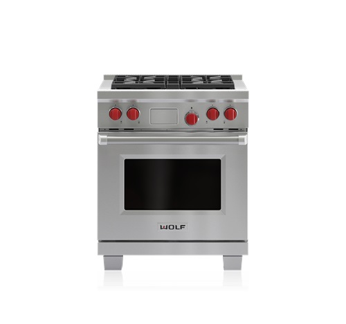 Wolf 30" Dual Fuel Range with 4 Burners DF304 Wolf 30" Dual Fuel Range with 4 Burners DF304