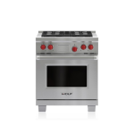 Wolf 30" Dual Fuel Range with 4 Burners DF304