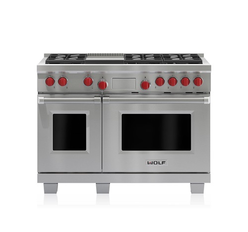Wolf 48" Dual Fuel Range 6 Burner with Griddle DF486G