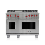Wolf 48" Dual Fuel Range 6 Burner with Griddle DF486G