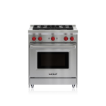 Wolf Pro 30", 4 Burner Gas Range GR304